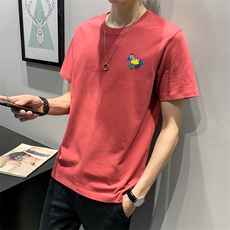100%棉2021夏装新款印花卡通短袖T恤夏季款休闲体恤081769，男装T恤，电商D240-242