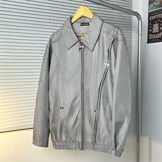 外套男春秋季新款设计感小众痞帅美式高街宽松休闲夹克JK644-P49，男装夹克，星座208-5