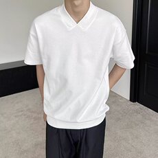 雅痞风重磅黑色v领运动t恤男修身短袖夏季潮牌休闲半袖T145，男装T恤，星座1116A（原606A-3）