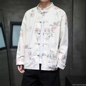 2025秋装新款 风夹克外套 新中式蟠桃唐装复古汉服 2511-P128图片