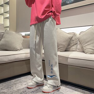 华夫格运动裤男大码抽绳休闲裤卫裤 HK78261-P35 加绒款P45图片