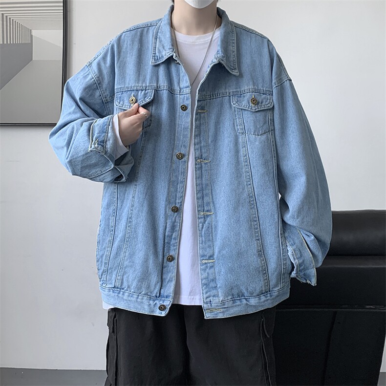 牛仔夹克男大码牛仔外套男茄克NJ77282-P60,男装夹克,电商A040