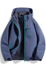 新款男女高品质户外登山服青少年学生冲锋衣夹克外套JK6633-P48，男装夹克，电商B306