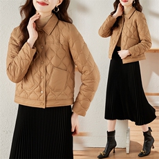 2024冬季新款羽绒服单排扣90%白鸭绒短款休闲款，女装羽绒服，蝶眷