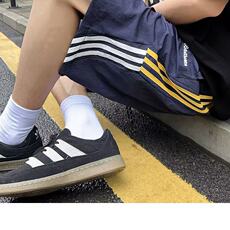 三条杠速干短裤男夏季薄款美式篮球裤中裤大码宽松五分沙滩裤，男装牛仔裤，星座601-1