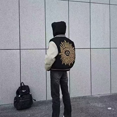 美式vibe刺绣夏季光明之眼上衣重磅短袖t恤潮流ins男女情侣装，男装夹克，四季星座505