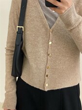 V领针织开衫，其它，FMV