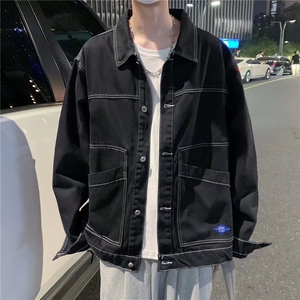 春季新款美式男外套牛仔夹克JK6001P46图片