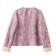 新中式短款外套女春秋2026新款新款高端减龄气质休闲时尚提花上衣，女装短外套，丽影随形