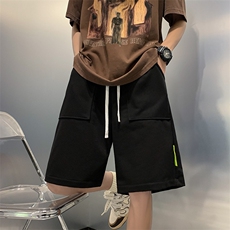 夏季新款港风高品质50棉大码休闲暗黑高街短裤男DK007-P45，男装牛仔裤，电商A021