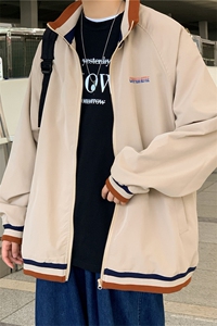 JK3012/P55春装现货潮流立领夹克男外套宽松大码上衣服男控78图片