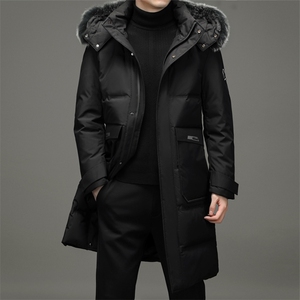 可拆卸帽羽绒服男可脱卸狐狸毛毛领加厚冬装外套MYYL21915-P420图片