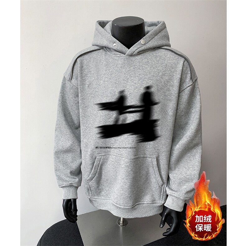 360克重磅图拉链华棉连帽卫衣【有货】C403A-WY25311LLJR-P85,男装卫衣,电商C403A
