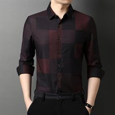 J570钱塘2021-1秋季新款男士高端轻奢长袖衬衣大货主推P70，男装衬衫，钱塘207-1