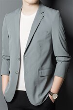 2023秋冬季新款中年西装领夹克爸爸商务男装纯色西服ASD2653-P180,男装西服,电商B212（原钱塘6029）