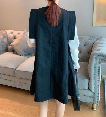 2021秋季高品质假两件设计连衣裙，女装连衣裙，程稀