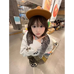 美式高街潮牌女生开衫长袖2025秋季新款小恶魔卫衣刺绣上衣外套图片