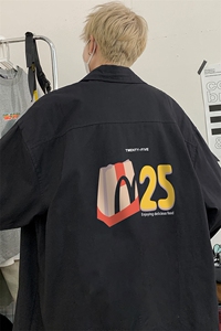 ！港风衬衫男短袖衬衣男上衣男秋季寸衫男大码CSX481-P35图片