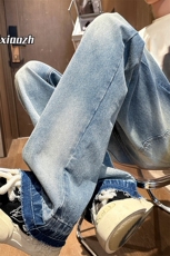 XZ616夏转秋新款水洗简约直筒休闲裤牛仔裤TY1017P65控78，男装牛仔裤，星座512A（原616）