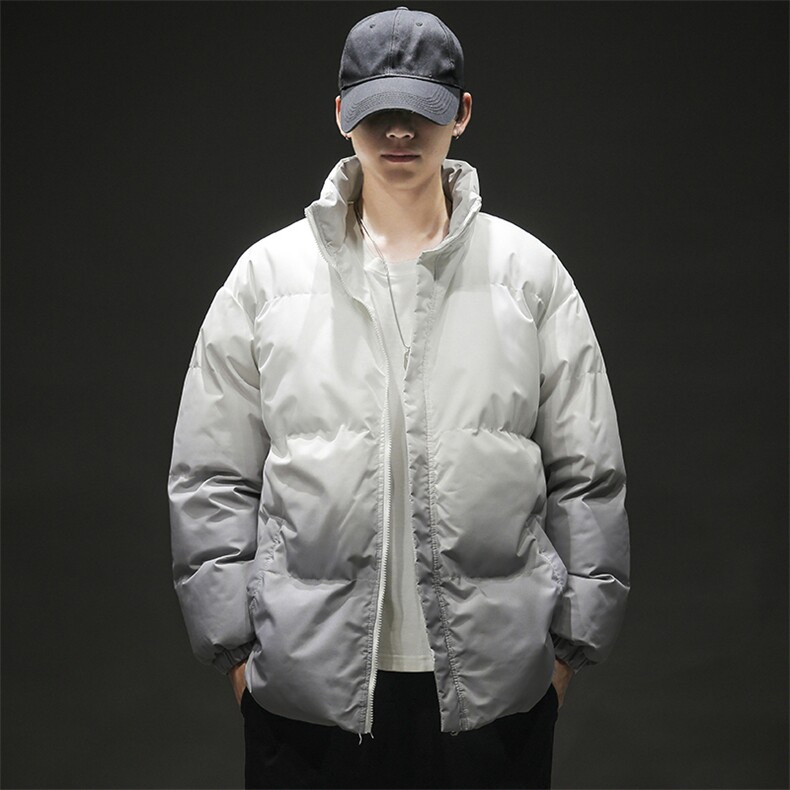 冬季男士新款加厚宽松立领渐变棉衣上衣外套青年棉服8890-特P55,男装棉衣,星座1403A