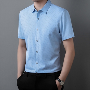 ZG1385男式2023年夏季新款衬衫男短袖商务时尚休闲衬衣男装P55图片