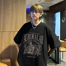 电商DSA028-DT2414特P19量大优供视频重磅纯棉绒短袖t恤男，男装T恤，电商A028