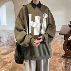 抖音供货、重磅显瘦卫衣冬圆领宽松D223A-DY-LPWY115-特p40，男装卫衣，电商019-1