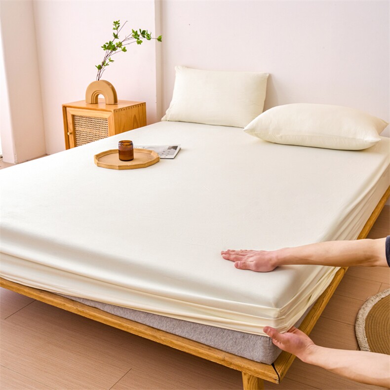 新款简约风纯色原棉床笠系列，床单，一起卖家纺