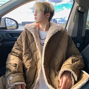 座山雕羊羔绒加厚棉服男士棉衣御寒保暖棉袄外套M6007P120控158