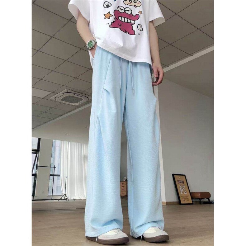 网图！纯色百搭皱褶美式速干夏季休闲裤-EX50802-特批25,男装休闲裤,电商A061