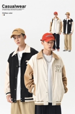 秋季新款棒球服潮牌无影墙针织外套WT2405-P85控138，男装夹克，星座717