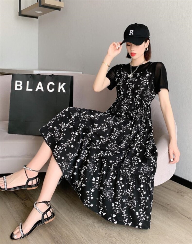 2022年夏装新款连衣裙，女装连衣裙，韩伊雪