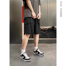 2025新款美式机能风大口袋工装短裤男夏季户外休闲宽松潮牌五分裤，男装休闲裤，星座506A