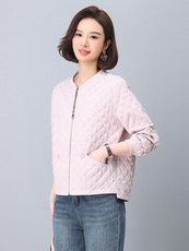 减龄polo外套女春款宽松短款小个子休闲开衫上衣Y15439，女装短外套，雪樱依海
