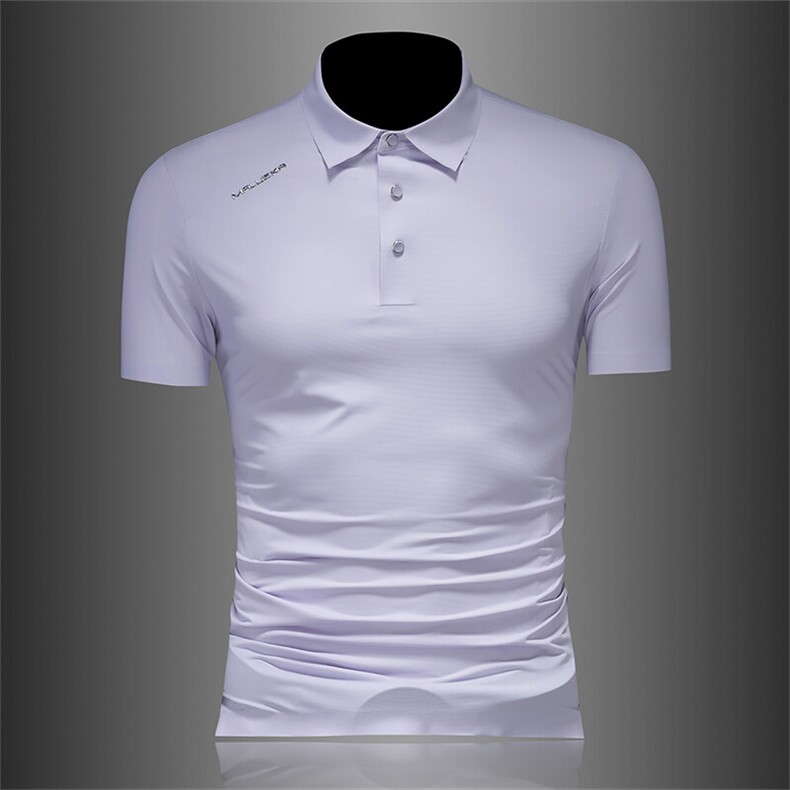 2025新款短袖高端无痕字母设计无缝多色Polo衫738-特P68，男装Polo衫，电商D342
