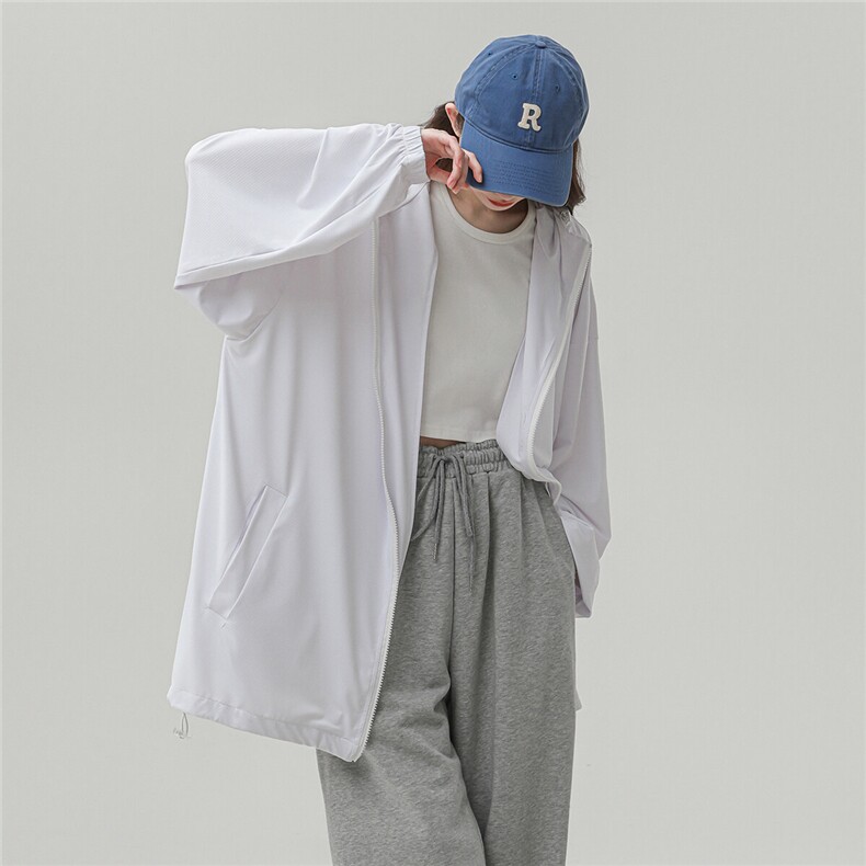 中性！2025年夏季防晒衣港风宽松大码防晒服外套女C213-23050-P58,女装防晒衣,电商C213(原B265)