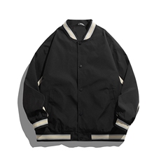 白底平铺小牛津上衣夹克宽松落肩拼色棒球服外套JK701-P65，男装夹克，星座1204-3