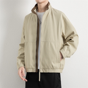 2025新款现货纯棉夹克男宽松立领上衣外套DSA157B-J2568-P88图片