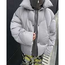 新款美式潮牌双层领假两件棉服外套面包服M9094P152，男装棉衣，星座1116-2
