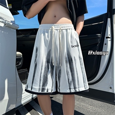 XZ616夏季新款菠萝格薄款假两件百搭短裤TY2506P35控48，男装牛仔裤，星座512A（原616）