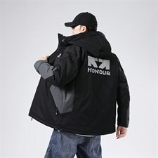 新款羽绒服男韩版宽松短款冬季连帽白鸭绒外套潮A436-2166，男装羽绒服，电商A436