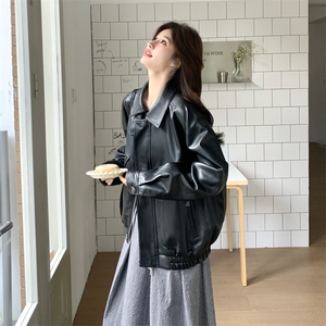 复古廓形皮衣C016-608-P185-K298,吊带背心连衣裙3093-P125-K208图片