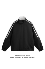 JK5007/P65春装新款个性织带立领飞行员夹克男潮百搭上衣外套，男装夹克，电商A141
