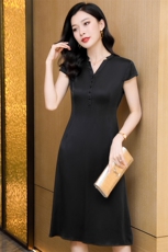 旗袍改良版重磅真丝醋酸缎面连衣裙桑蚕丝2025新款遮肚子显瘦裙子，女装连衣裙，阿舍尔精品