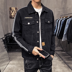 店主风牛仔外套男新款秋季潮牌潮流百搭宽松夹克上衣服装9159，男装夹克，电商A318
