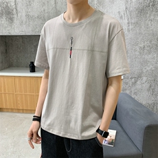2021夏季男士纯棉短袖T恤韩版潮流半袖体恤潮牌DS790TP25，男装T恤，电商A102