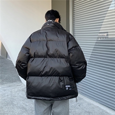 EQ331覆膜亮面冬季立领面包服棉衣外套男2024新款美式冬装棉服潮，男装棉衣，电商C306-1