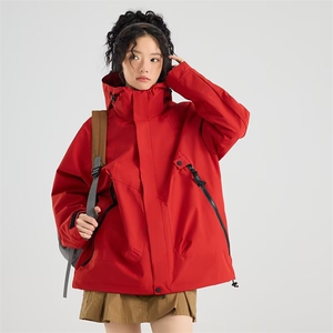 软壳加绒冲锋衣男女款秋冬季三合一防风防水徒步登山服Q8055 P88图片