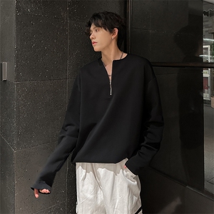 重磅设计感小众男秋季拉链宽松卫衣男A210A-WY06-P38图片