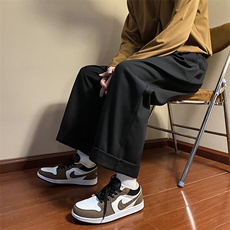 休闲裤男韩版潮流高街帅气2023春秋新款ins宽松直筒裤K3345-P37，男装休闲裤，星座412-2